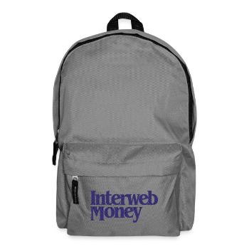 InterwebMoney - Sac à dos - gris éléphant - Devant