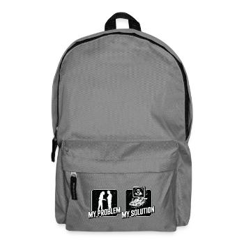 Échographiste Mon problème Mon pictogramme Papa Xray Tech - Sac à dos - gris éléphant - Devant