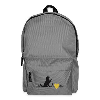 Golden Heart, Golden Retriever - Rucksack - Mittelgrau - Vorne