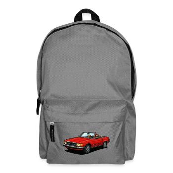 Red convertible open roof - Backpack - elephant grey - Front