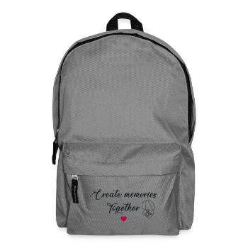 Create Memories Together Shared Moments Family - Backpack - elephant grey - Front
