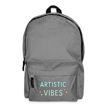 Pastel Artistic Vibes - Backpack - elephant grey - Front