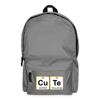 Cute Chemistry Periodic Table - Rucksack - Mittelgrau - Vorne
