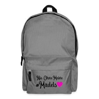 Nie ohne meine Mädels - Rucksack - Mittelgrau - Vorne