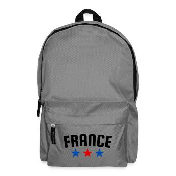 Frankreich 3 Sterne Design - Rucksack - Mittelgrau - Vorne