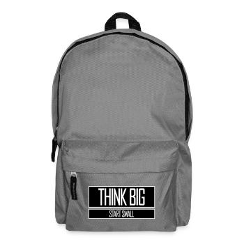 Pensez Grand, Commence, Petit, Motivation, Mentalité, Évolution. - Sac à dos - gris éléphant - Devant