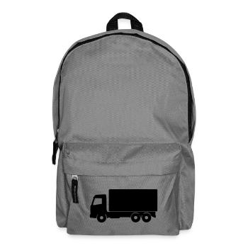 Lkw Silhouette - Rucksack - Mittelgrau - Vorne
