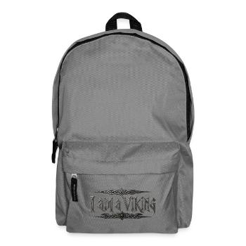 I Am A Viking – Celtic Knot Typography - Backpack - elephant grey - Front