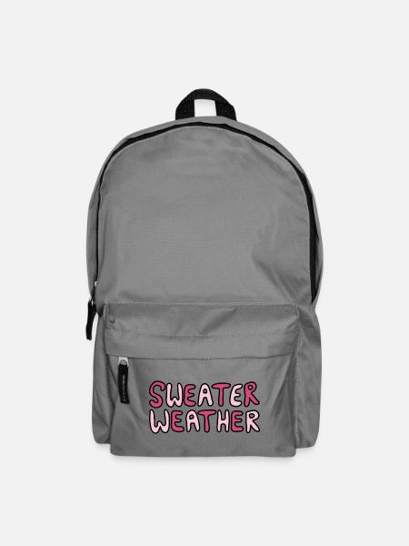 Sweater Weather - Kreatives Herbstdesign - Rucksack - Mittelgrau