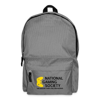 National Gaming Society Design für Gaming Kultur - Rucksack - Mittelgrau - Vorne
