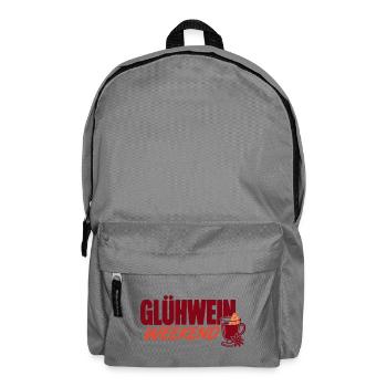 Glühwein Weekend mit Glühwein-Grafik - Rucksack - Mittelgrau - Vorne