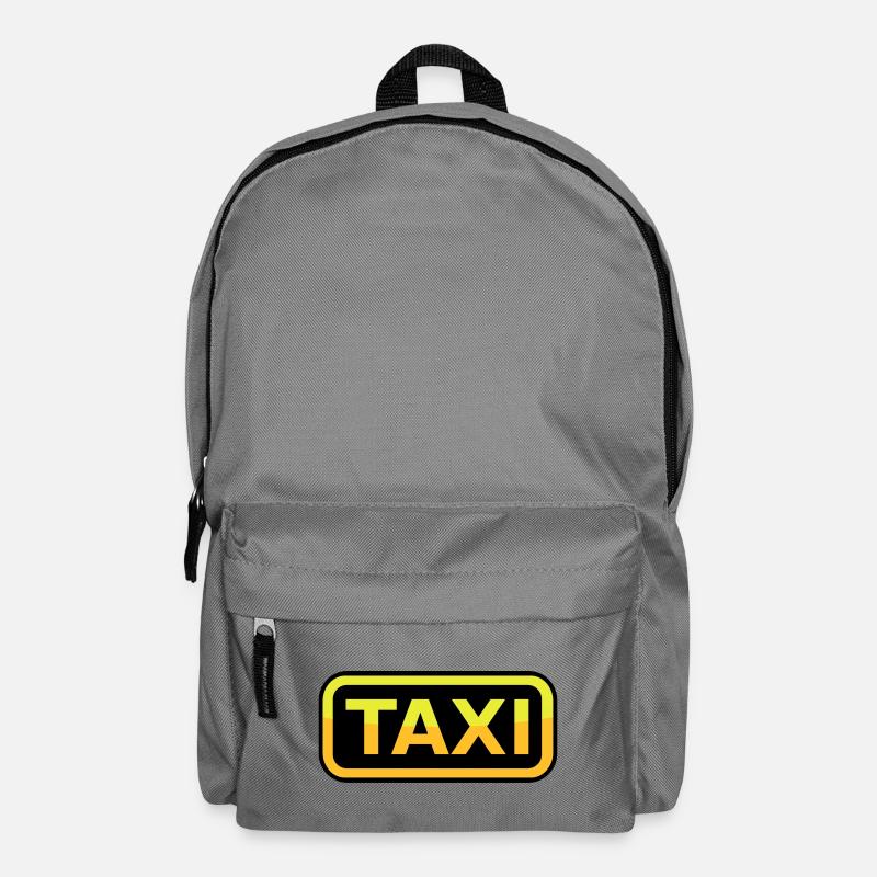 Taxi Schild - Rucksack - Mittelgrau