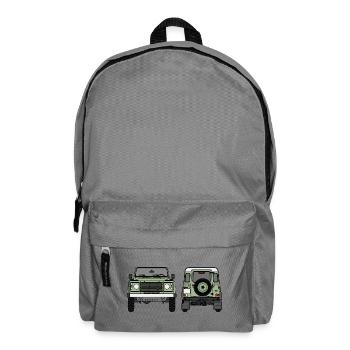 Verteidiger - vorne und hinten - Rucksack - Mittelgrau - Vorne