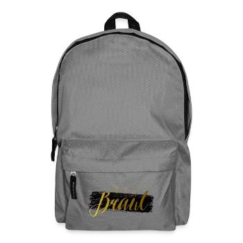 Braut JGA Gold Cocktail Elegant Design - Rucksack - Mittelgrau - Vorne