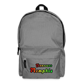 Memphis Tennessee Regenbogen Design - Rucksack - Mittelgrau - Vorne