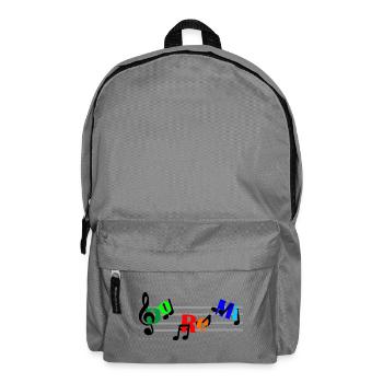 Do re mi échelle de couleur - Sac à dos - gris éléphant - Devant