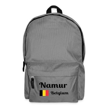 Namur Belgique - Imprimés élégants - Sac à dos - gris éléphant - Devant