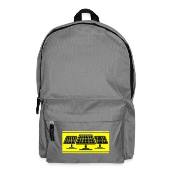 Solar photovoltaic panels - Backpack - elephant grey - Front