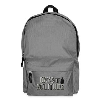 Minimalist Lonely Silhouette Illustration - Backpack - elephant grey - Front