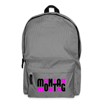Monday Black/Pink - Backpack - elephant grey - Front