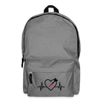 Heart Darts – Passion for Precision - Backpack - elephant grey - Front