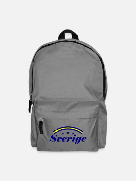 Schweden Fahne Sverige - Rucksack - Mittelgrau