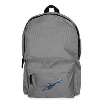 Darts Dartspieler Hand Profi Sport Outfit - Rucksack - Mittelgrau - Vorne