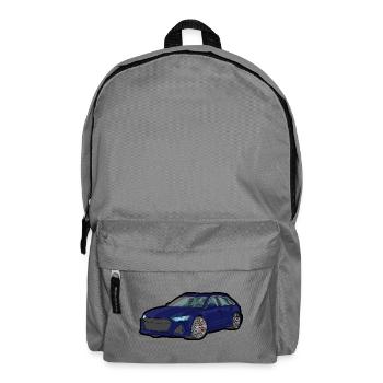 Midnight Blue Sports Car Silhouette - Backpack - elephant grey - Front