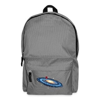 Séquence de localisation de la Voie lactée dans la galaxie spatiale - Sac à dos - gris éléphant - Devant