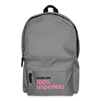 Hundert Prozent Unperfekt - Rucksack - Mittelgrau - Vorne