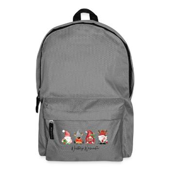 Vier Festliche Weihnachtswichtel - Rucksack - Mittelgrau - Vorne