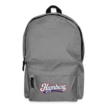 Hamburg - Hansestadt - Alster - Elbe - Michel - Rucksack - Mittelgrau - Vorne