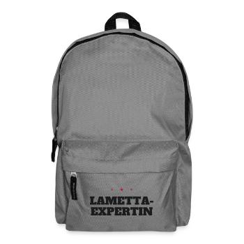 Lametta-Expertin – Weihnachtsspruch - Rucksack - Mittelgrau - Vorne