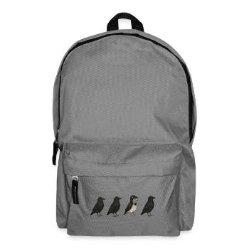 Pigeon Imposter – Crow Disguise Meme - Rucksack - Mittelgrau - Vorne