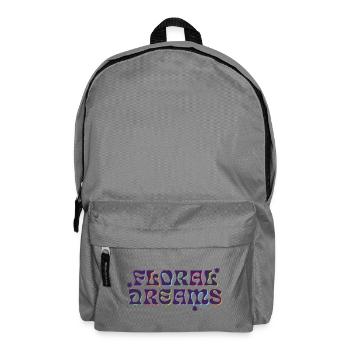 Floral Dreams Psychedelic Type - Rucksack - Mittelgrau - Vorne