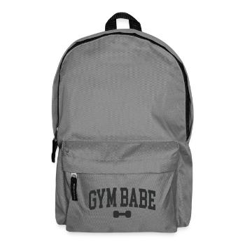 Gym Babe Hantel Typo-Design - Rucksack - Mittelgrau - Vorne