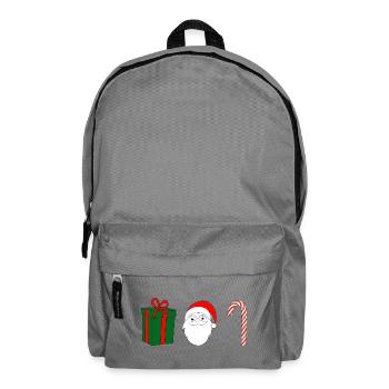 Christmas Joy GiftSanta Candy Cane - Backpack - elephant grey - Front