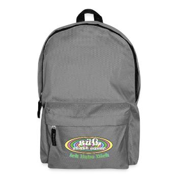 sweet instead of sour Valentine's Day reconciliation - Backpack - elephant grey - Front