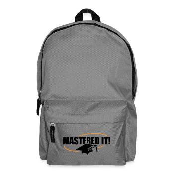 Master 2026 Abschluss Promotion Sponsion - Rucksack - Mittelgrau - Vorne