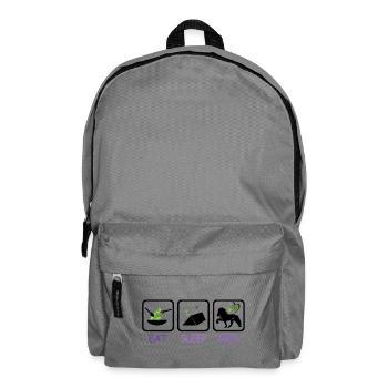 iceland competition shirts vegetarian tent ride - Rucksack - Mittelgrau - Vorne