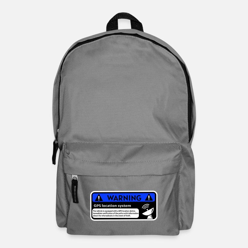 GPS Alert Sticker - Backpack - elephant grey
