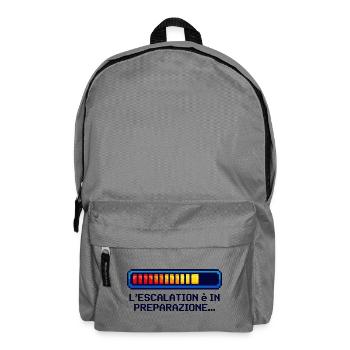 Escalade Shirt – Nerd & Geek Design Italiano - Sac à dos - gris éléphant - Devant