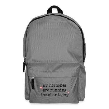Funny Hormones Menopause - Backpack - elephant grey - Front