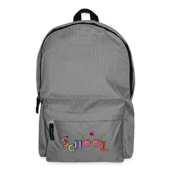 Hello School - Rucksack - Mittelgrau - Vorne