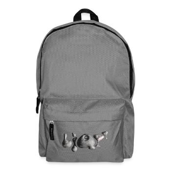 Moonstone Typography Crater Shapes - Backpack - elephant grey - Front