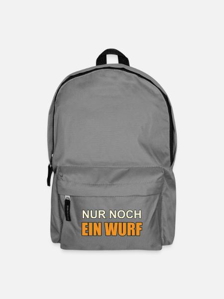 Nur noch ein Wurf - Rucksack - Mittelgrau