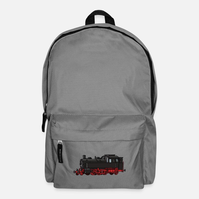 Dampflok - Rucksack - Mittelgrau