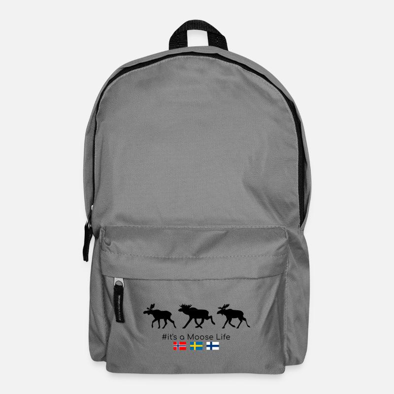 Observation d’orignaux en Scandinavie - Sac à dos - gris éléphant