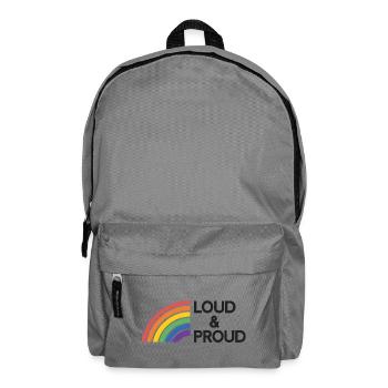 LGBTQ Pride Month - Loud and Proud - Backpack - elephant grey - Front