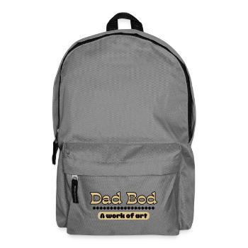 Dad Bod – Kunstvolles Statement für Väter - Rucksack - Mittelgrau - Vorne